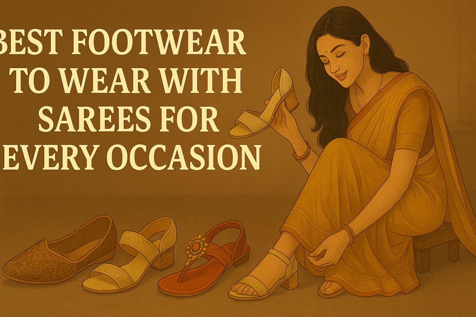 Best Footwear to Wear with Sarees