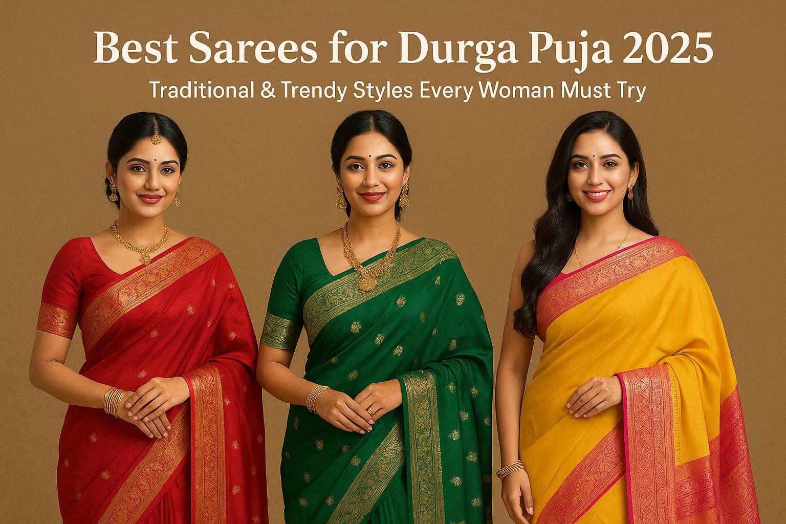Best Sarees for Durga Puja