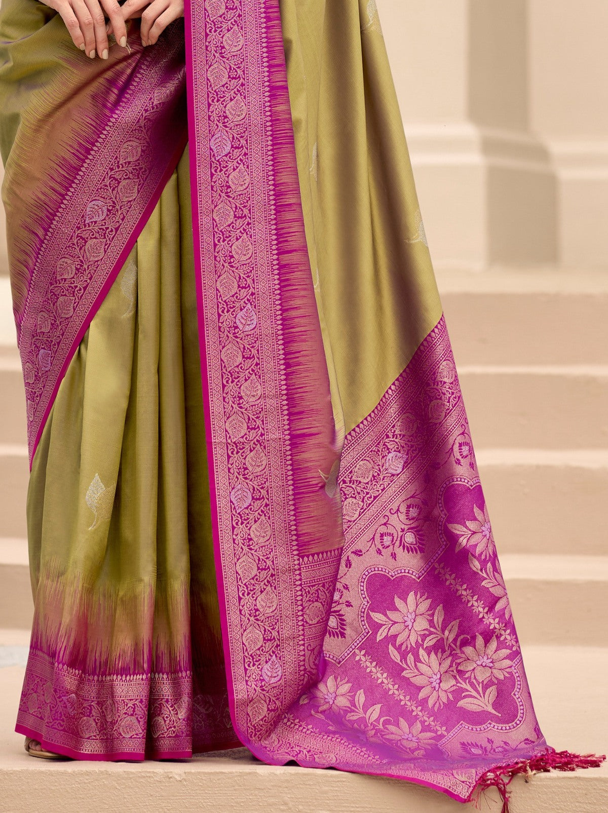 Golden Celebration Saree - TrendOye