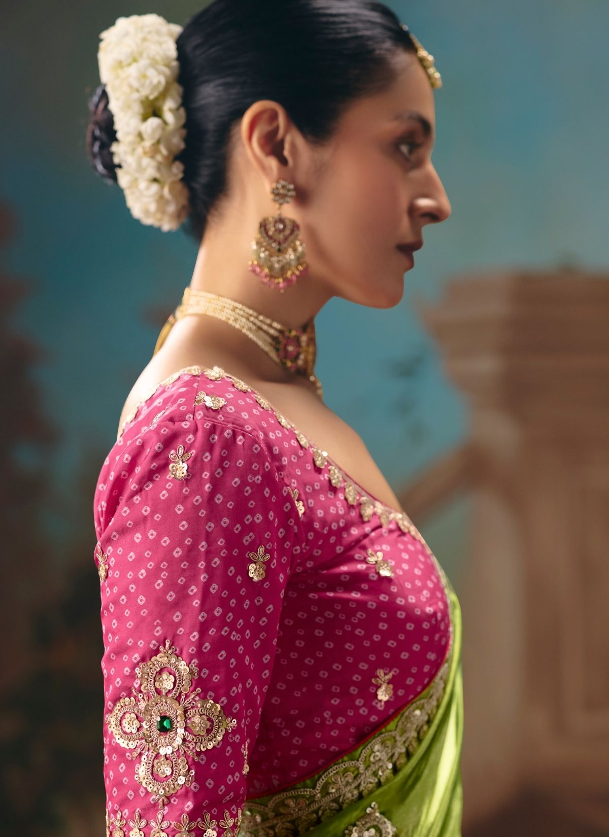 Multicolor Celebration Fancy Saree With Premium Blouse Piece - TrendOye