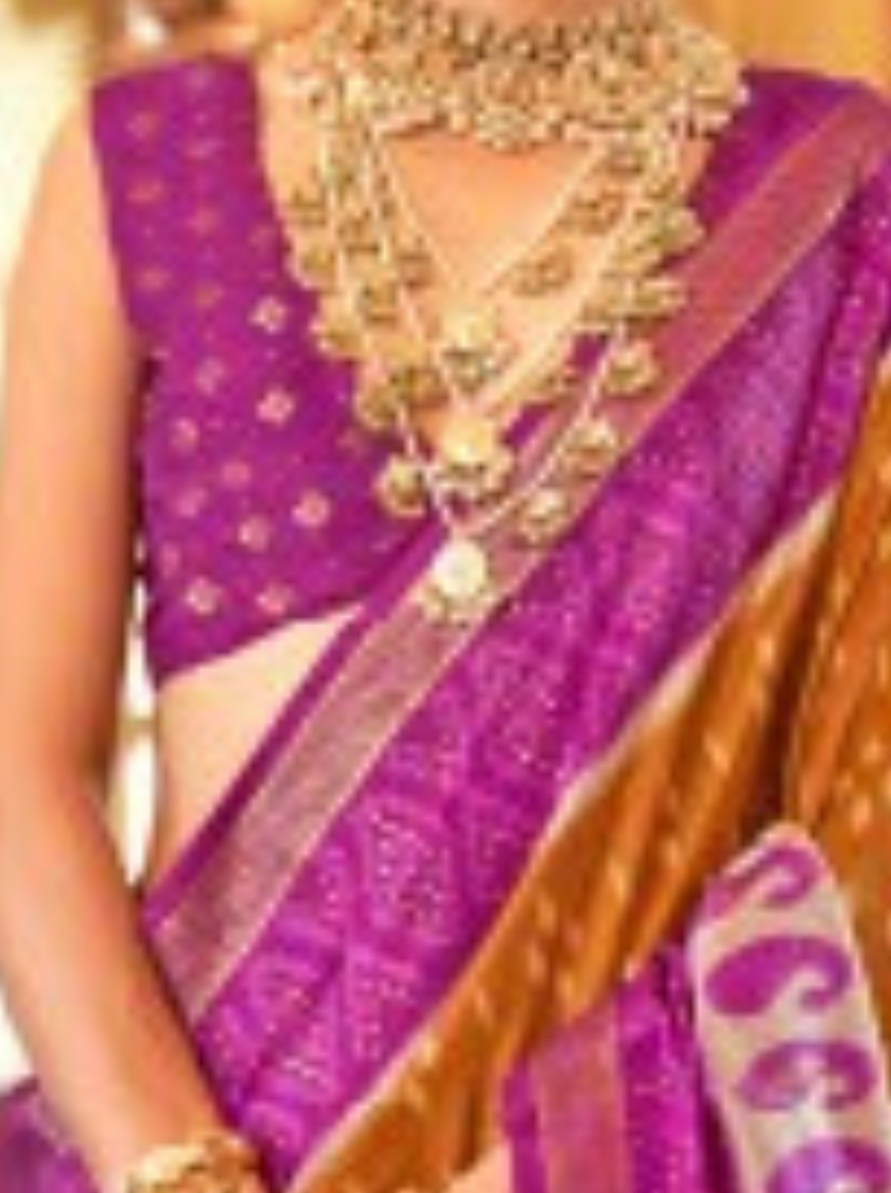Carrot Orange Vibrant Patola Silk Festive Saree - TrendOye