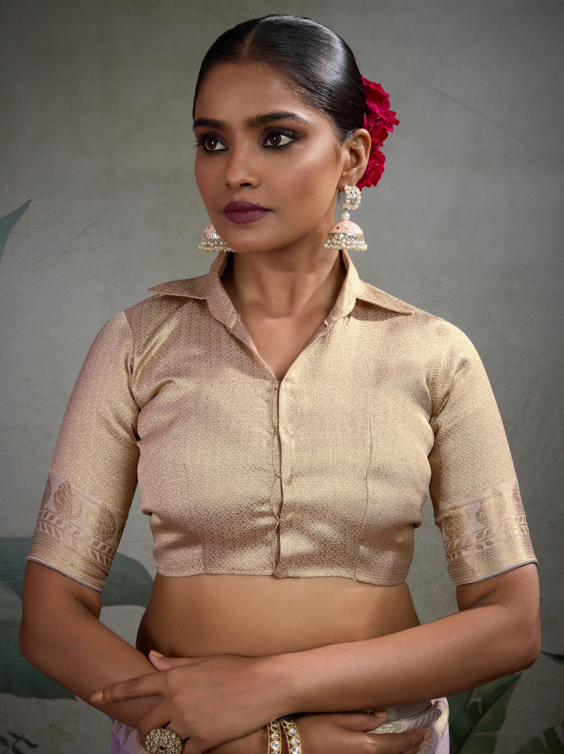 Lavender Purple Fancy Tissue Silk Saree With Blouse Piece - TrendOye