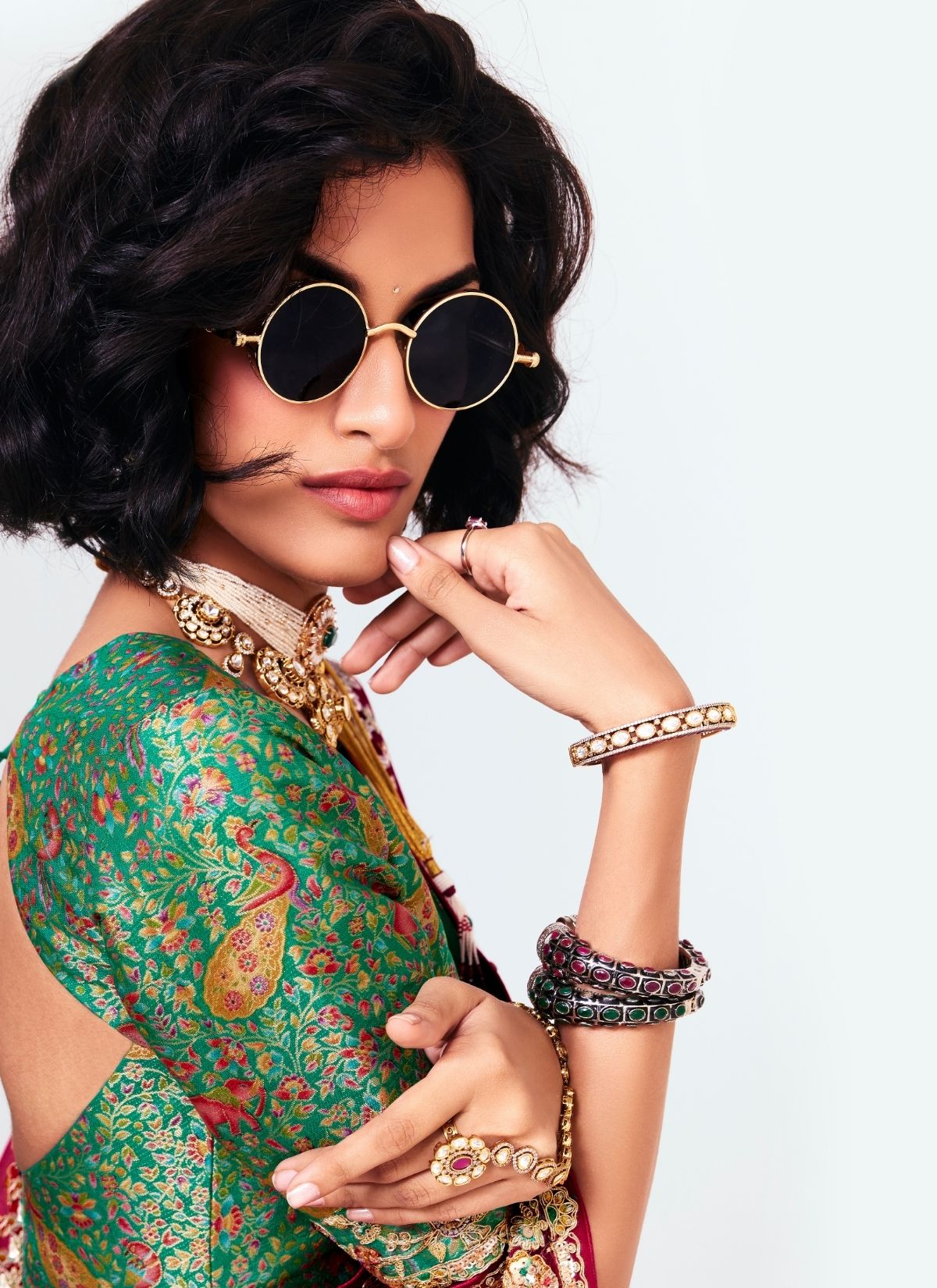 Carmine Red Party Fancy Premium Saree With Fine Blouse Piece - TrendOye