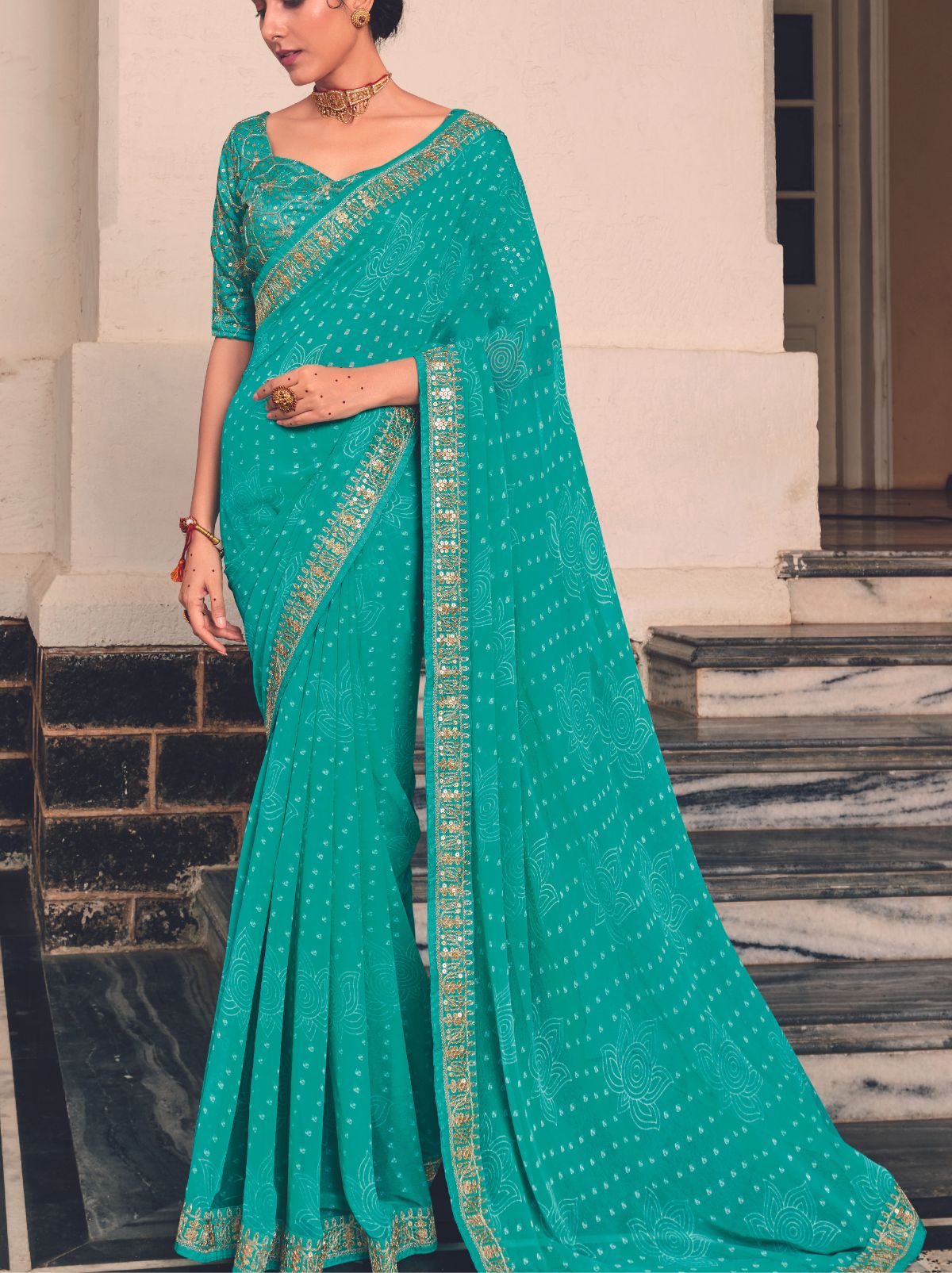 Bandhani Saree - Buy Traditional Bandhani Sarees Online – TrendOye