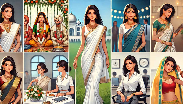 How to Style a White Saree for Different Occasions