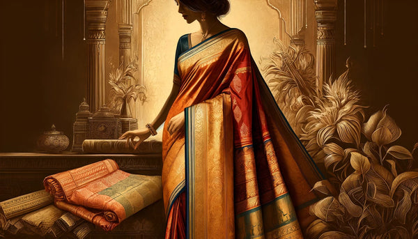Unveiling the Timeless Elegance: The Origins and History of Kanjivaram Silk Sarees