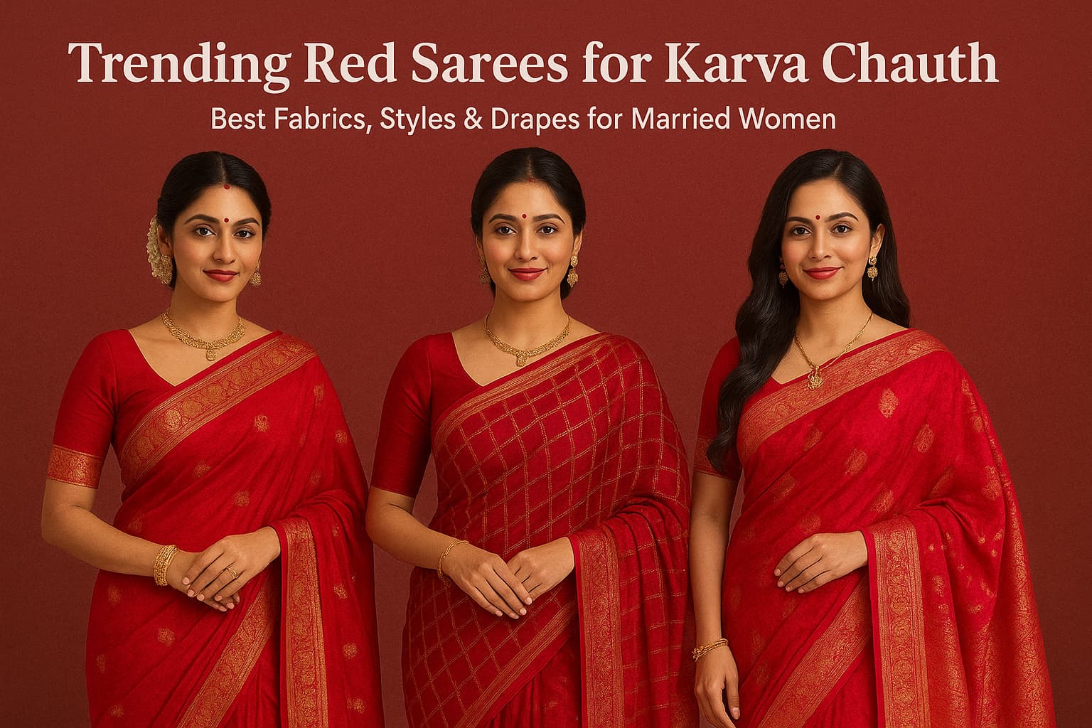 Red Sarees for Karva Chauth