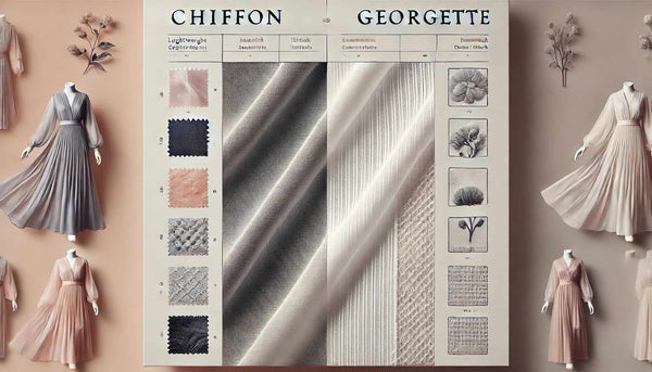 differences between chiffon and georgette fabrics