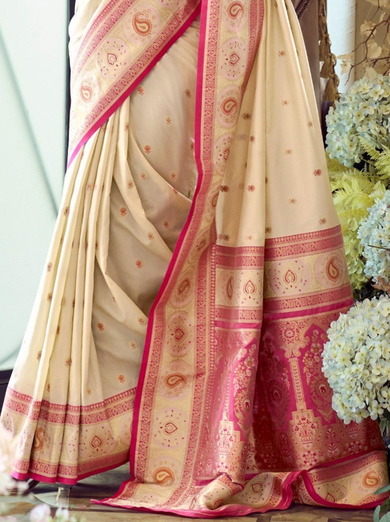 Beige Festive Saree