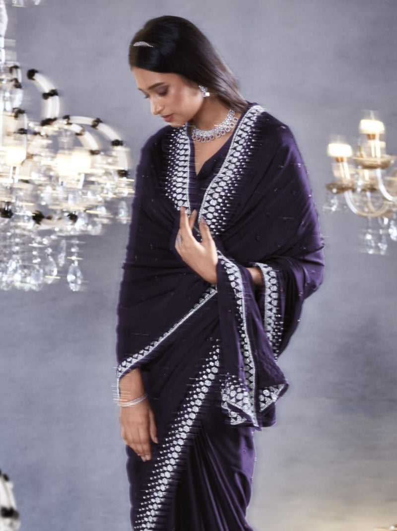 Buy Anant Designer Studio Women Babypink Plain Satin Silk Saree With  Digital Printed Designer Blouse Piece Online at Best Prices in India -  JioMart.