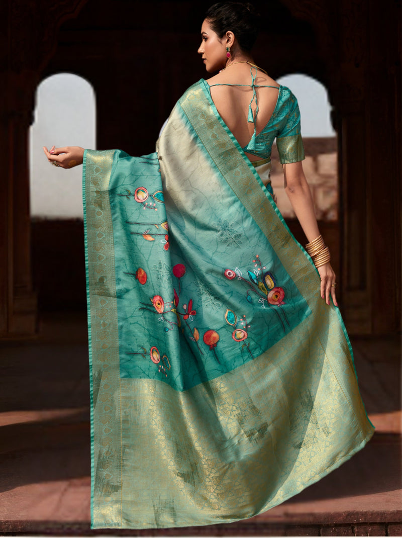 Powder Blue Celebration Saree