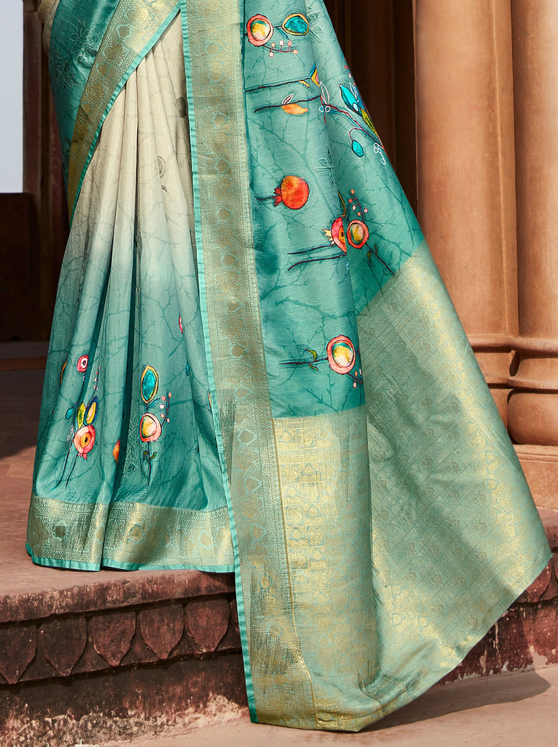 Powder Blue Celebration Saree