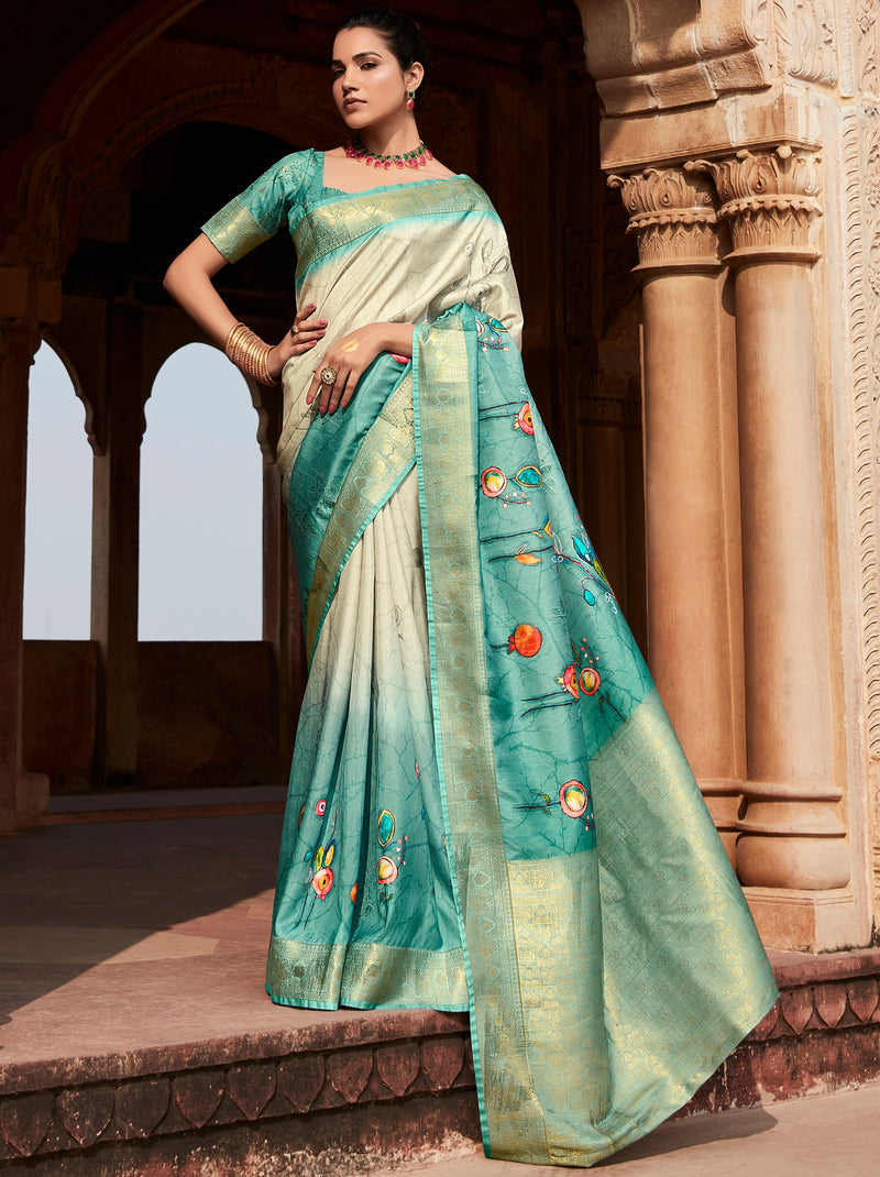 Powder Blue Celebration Saree