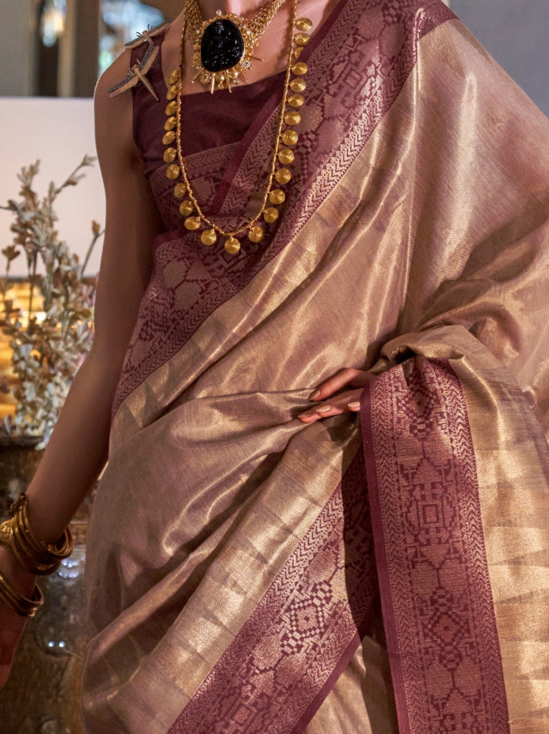 Camel Beige Party Saree