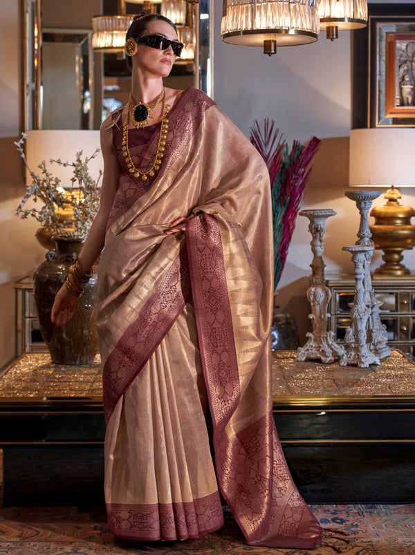 Camel Beige Party Saree