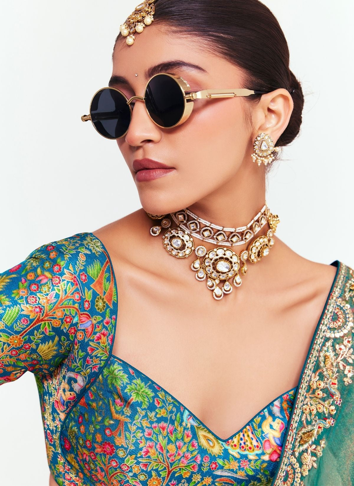 Sea Green Party Fancy Premium Saree With Fine Blouse Piece - TrendOye