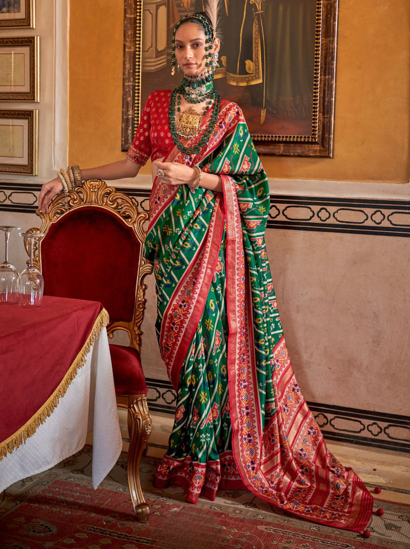 Sacramento Green Wedding Party Designer Saree