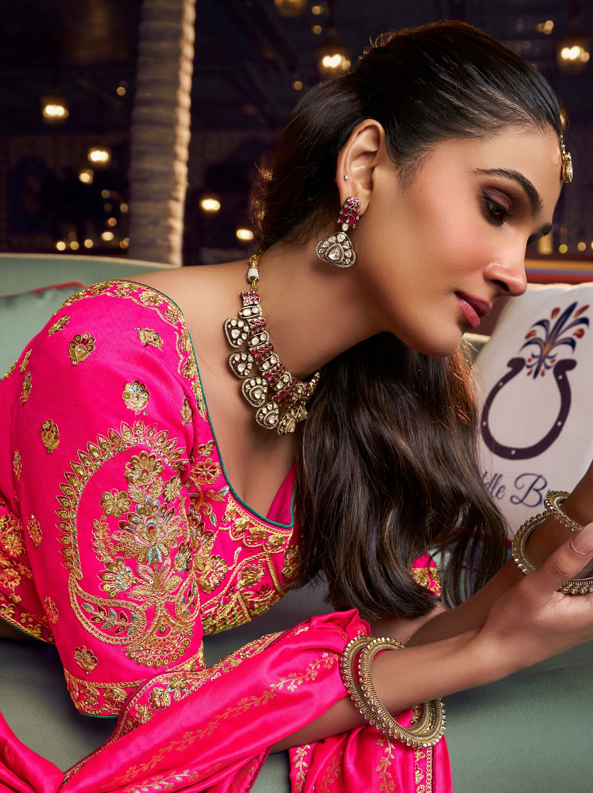 Multi-Color Exclusive Luxury Wedding Lehenga Set With Hand Embroidery Work