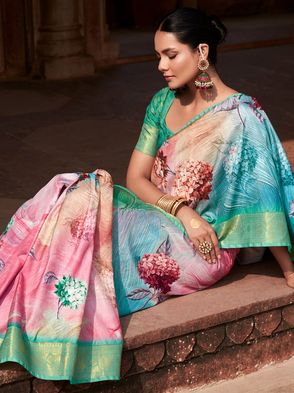 Multicolor Celebration Saree