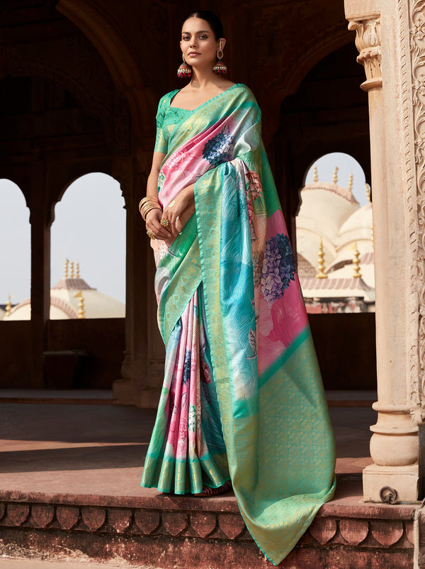 Multicolor Celebration Saree