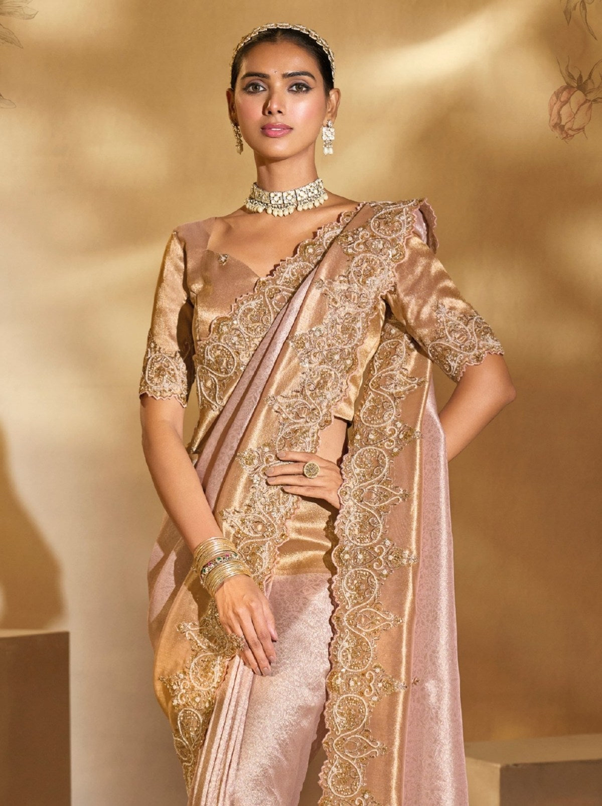 Flamingo Pink Elite Soft Silk Saree With Zari Work