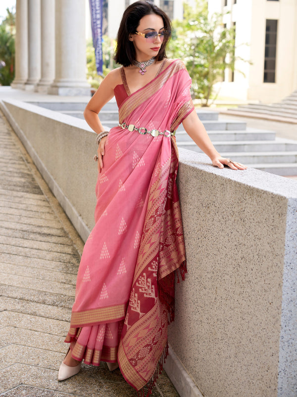 Rose Pink Celebration Saree