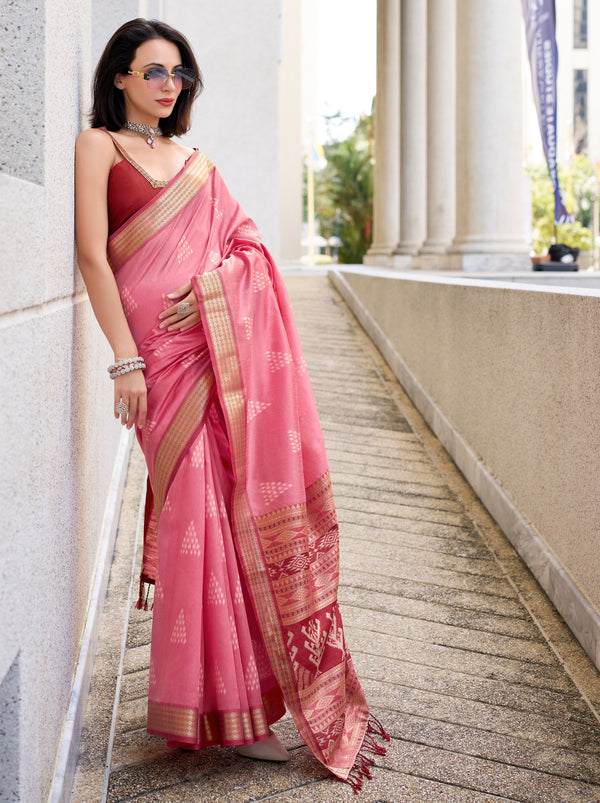 Rose Pink Celebration Saree