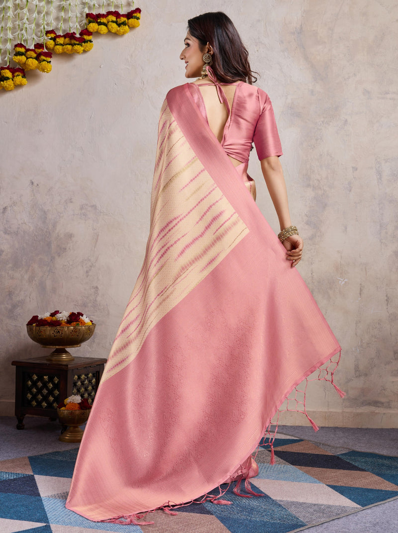 Taffy Pink Celebration Saree