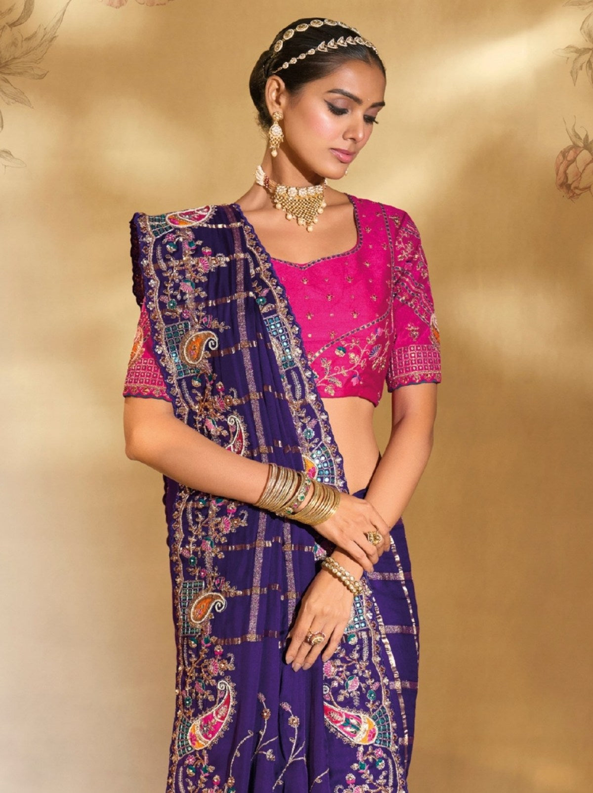 Grape Jelly Purple Elite Soft Silk Saree With Zari Work