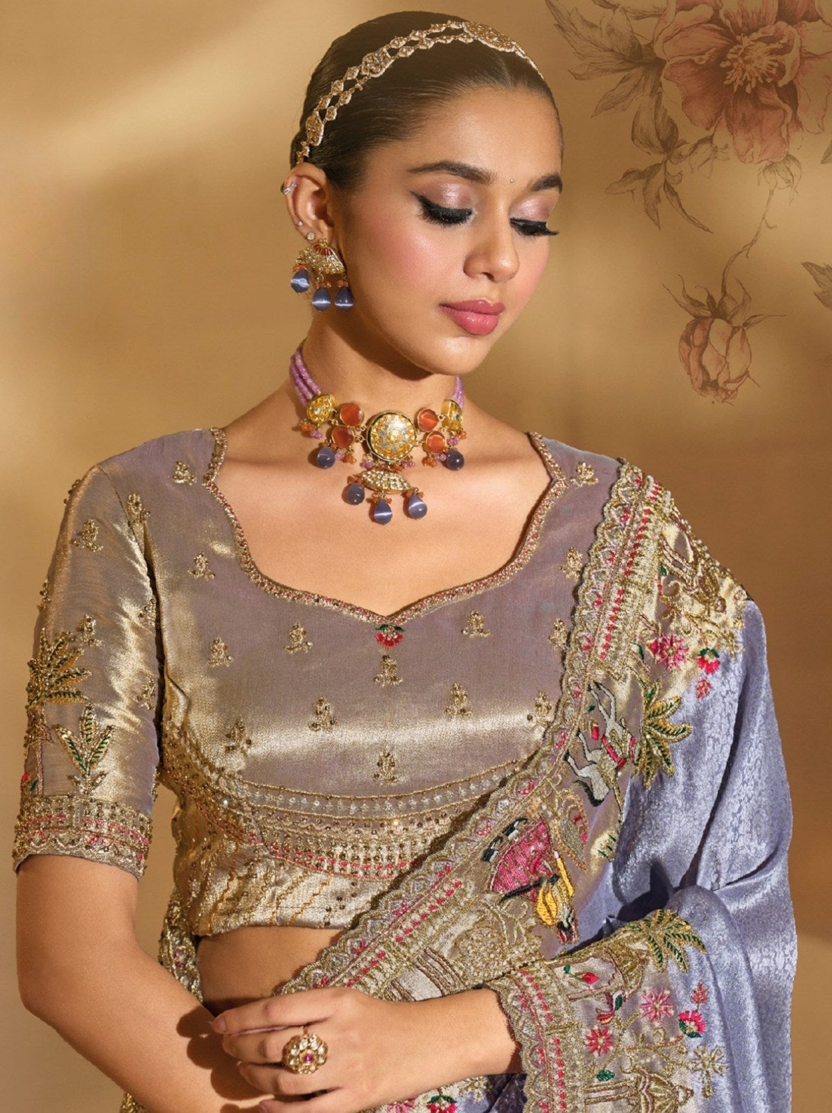Electric Violet Elite Soft Silk Saree With Zari Work