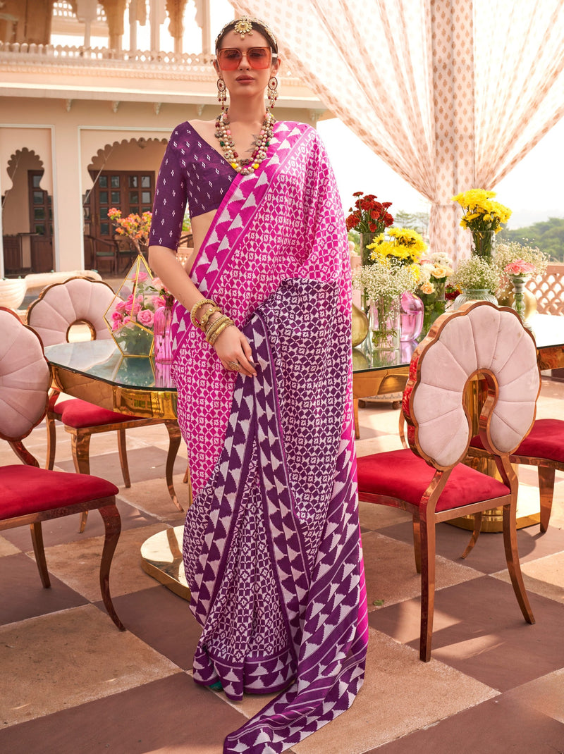 Fandango Violet Celebration Saree