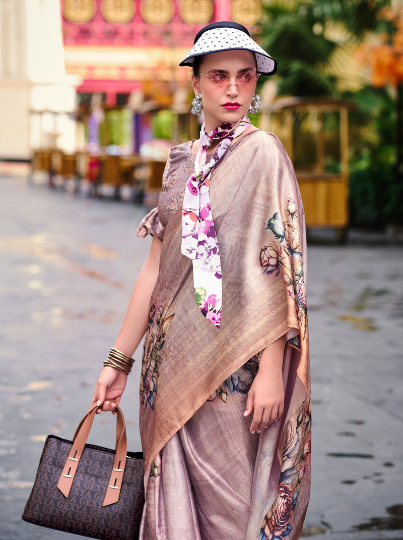 Lavender Purple Party Saree