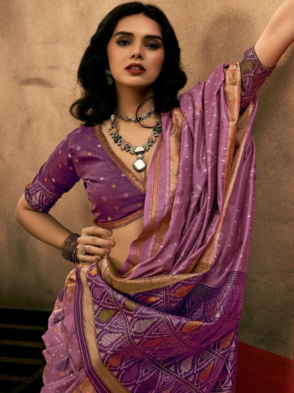 Fandango Violet Celebration Saree