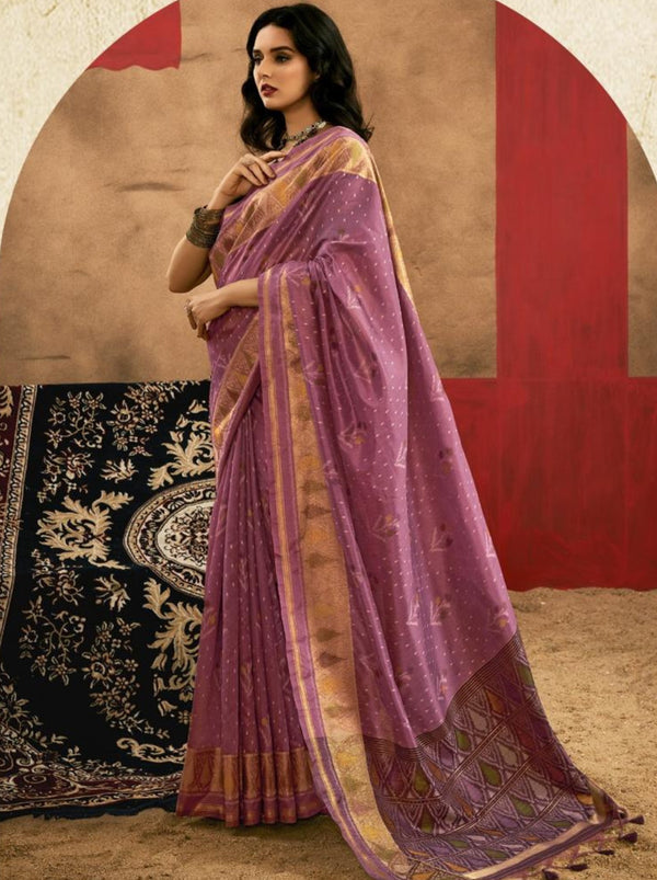 Fandango Violet Celebration Saree