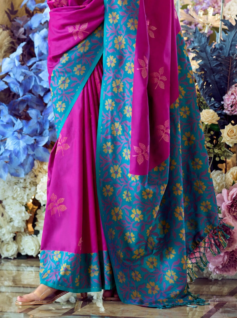 Fandango Violet Party Premium Saree