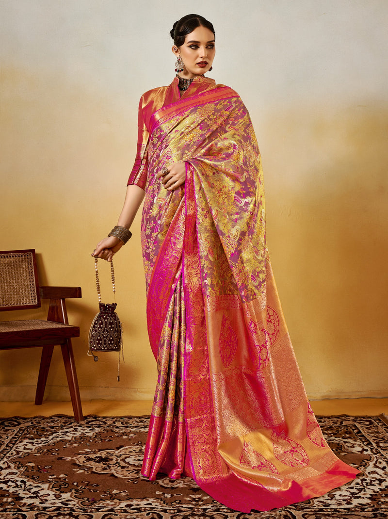 Lavender Purple Party Designer Saree