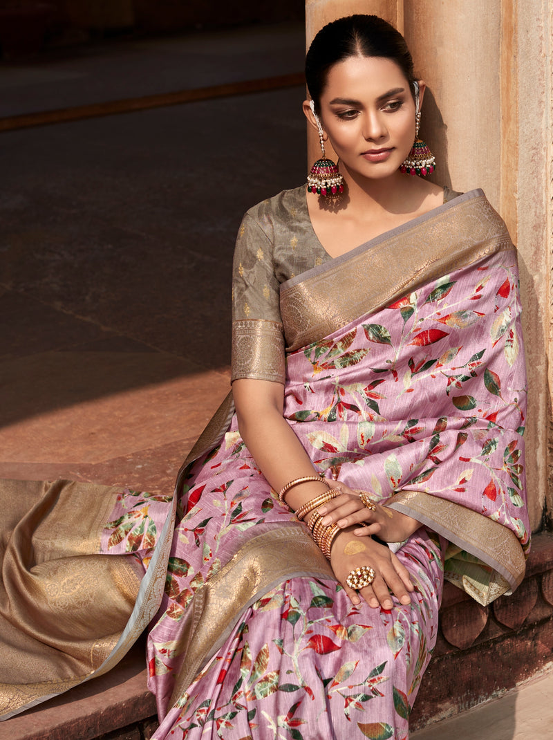 Helio Violet Celebration Saree