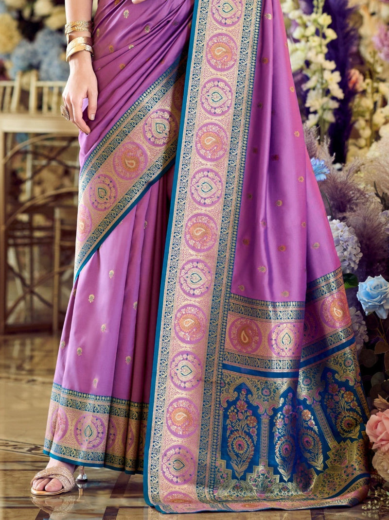 Fandango Violet Festive Saree