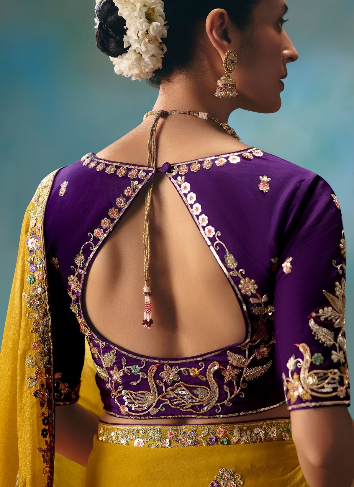 Corn Yellow Celebration Fancy Saree With Premium Blouse Piece - TrendOye