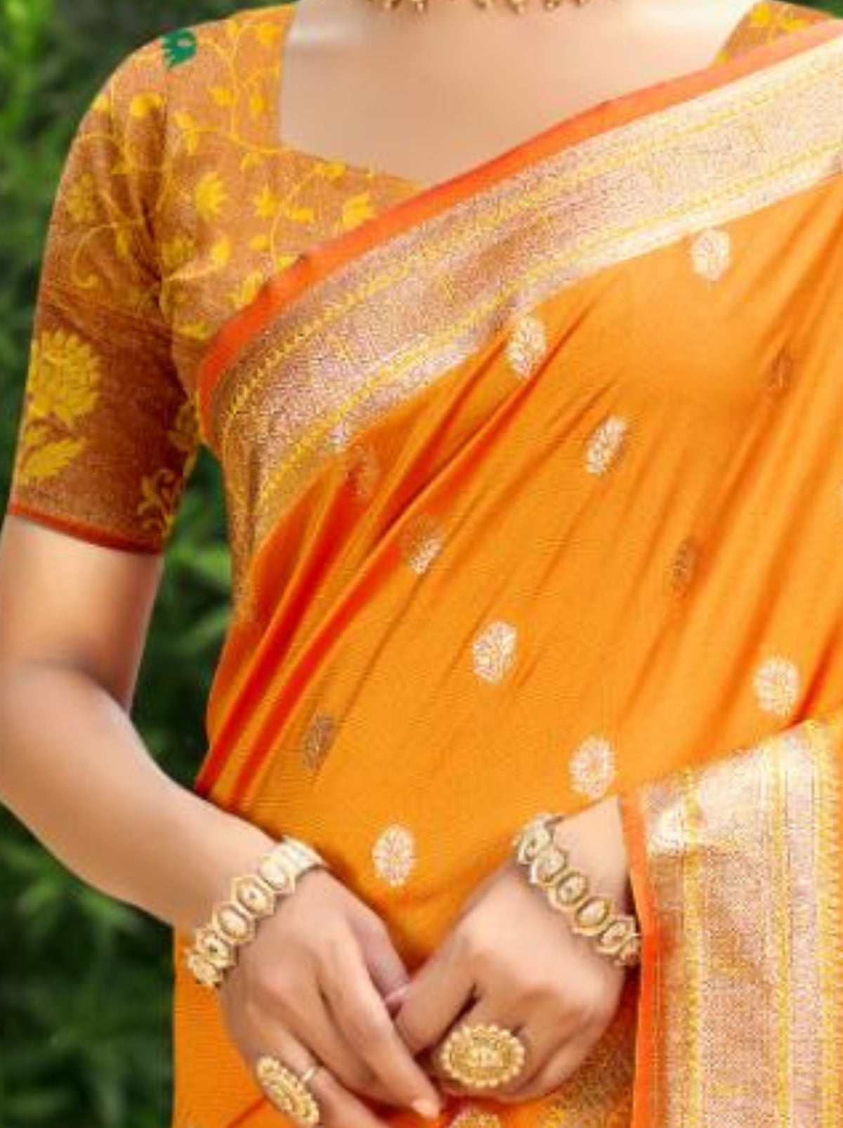 Mustard Yellow Designer Paithani Silk Saree with Tassels