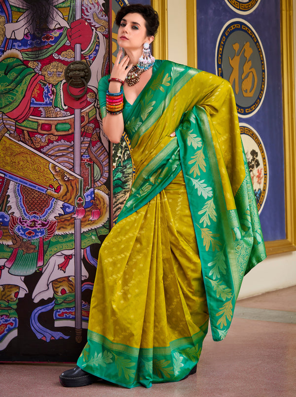 Corn Yellow Celebration Saree