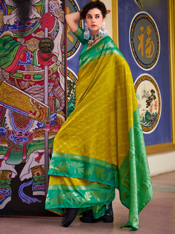 Corn Yellow Celebration Saree