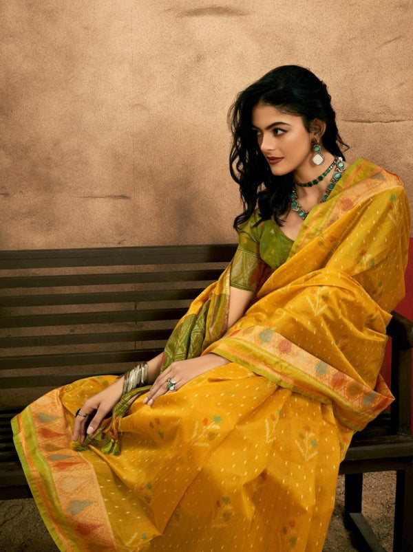 Tuscany Yellow Celebration Saree