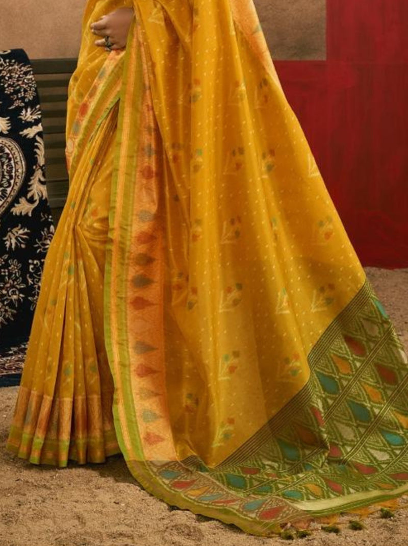 Tuscany Yellow Celebration Saree