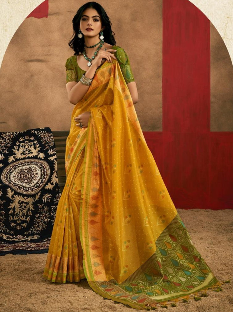 Tuscany Yellow Celebration Saree