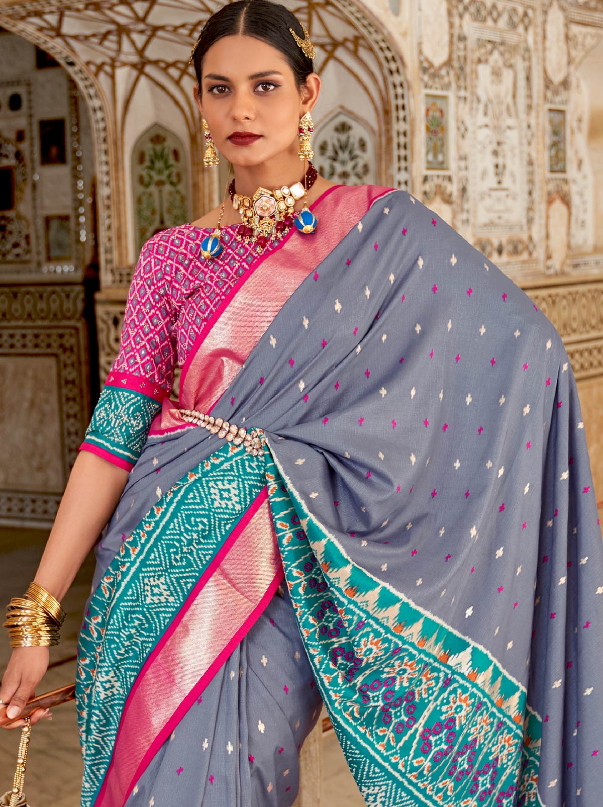 Classic Grey TrendOye With Zari Work Detailing - TrendOye