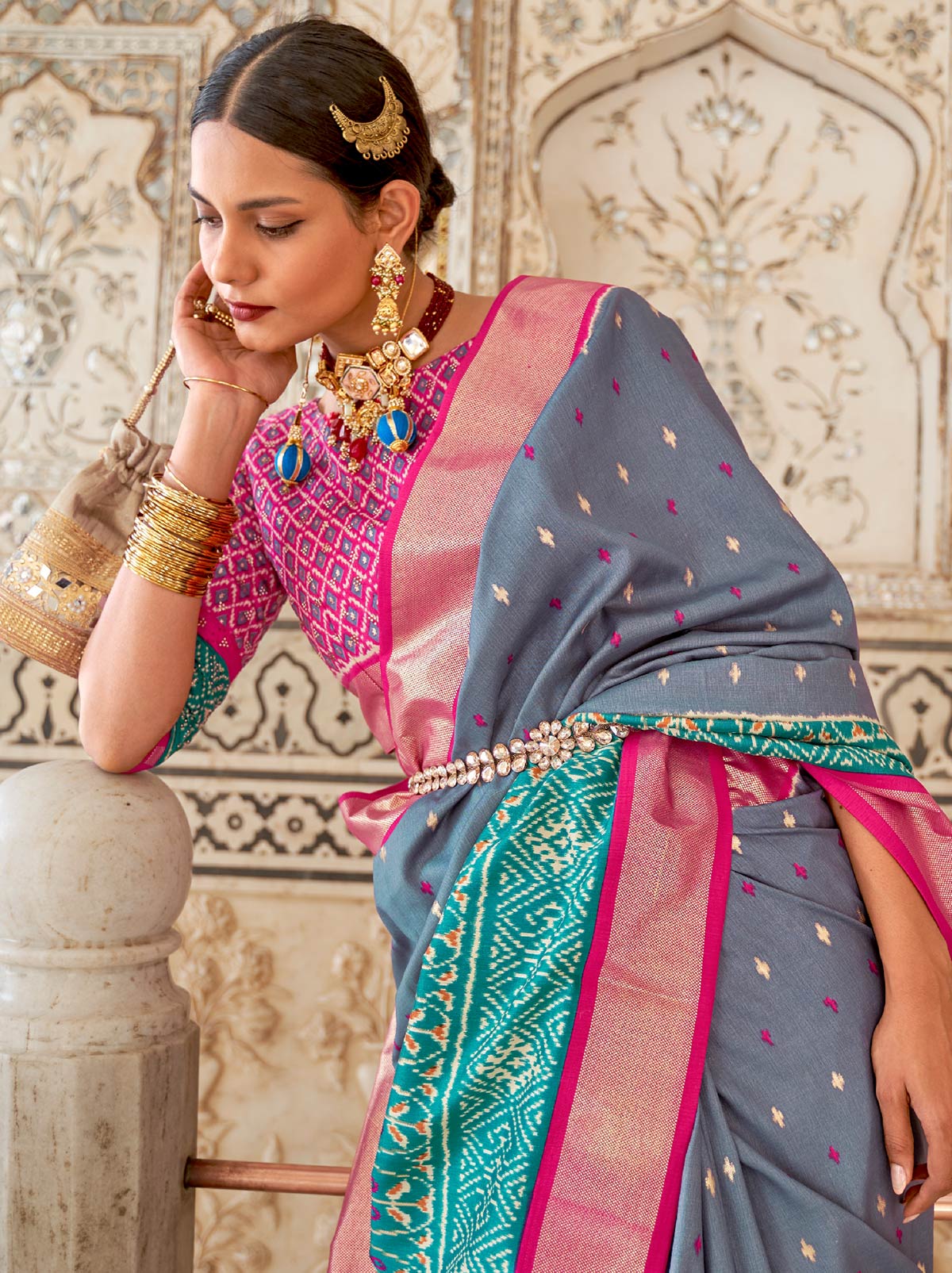 Classic Grey TrendOye With Zari Work Detailing - TrendOye