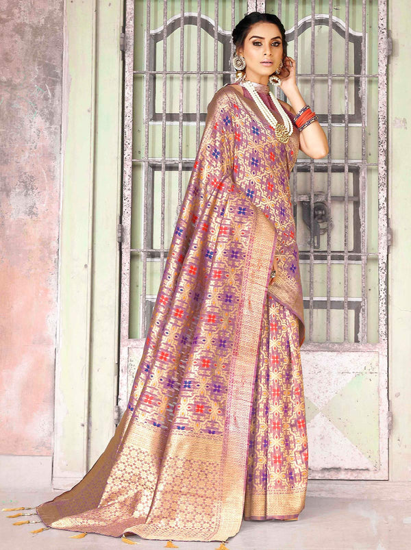 Alluring Multicolor Cotton Silk Saree - TrendOye