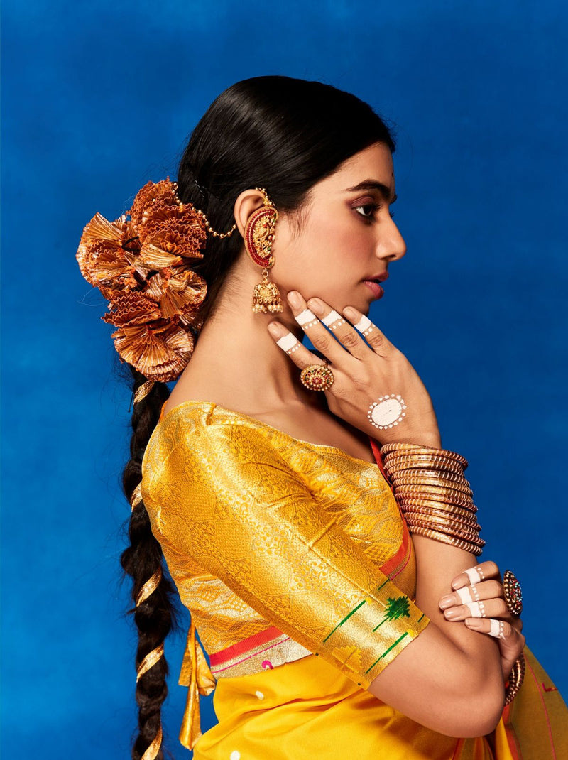 Vibrant Paithani Silk Festive Saree - TrendOye